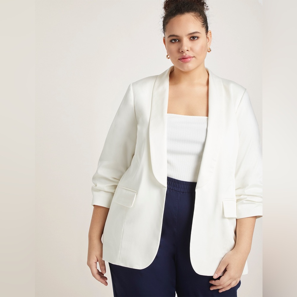 Eloquii - White Essentials Blazer